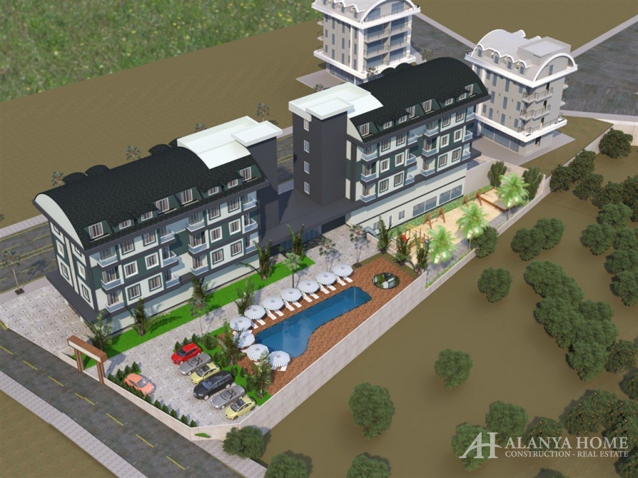 سیتی استریت رزیدنس اوبا آلانیا آنتالیا ترکیه خرید فروش ملک آپارتمان مبله یک خوابه در طرح اقساطی پروژ